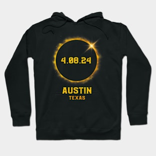 Total Solar Eclipse Spring April 8 2024 Austin Texas Hoodie